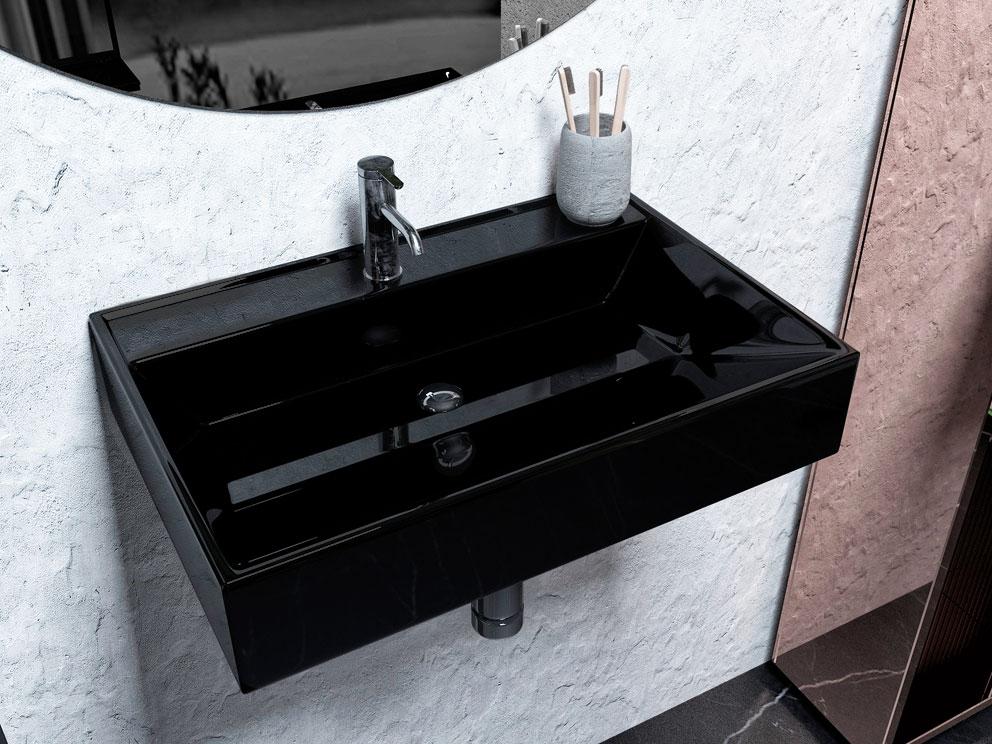 Раковина, Умивальник підвісний Luxor DANIEL Black