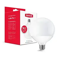 Лампа светодиодная MAXUS G110 16W 4100K 220V E27 (1-LED-794)