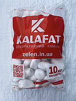 Декоративний камінь — Біла мармурова галька, фракція 30–40 мм,10 кг