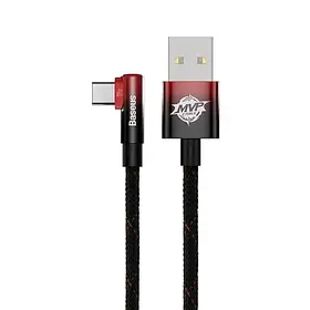 Ігровий кабель Baseus MVP 2 Elbow Fast Charging Data Cable Type-C - USB быстрая зарядка 100W 2м CB000011 L Г