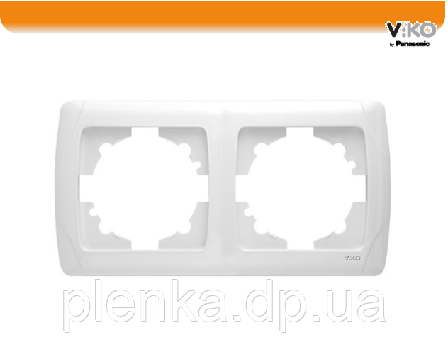 Рамка 2-тя горизонтальна біла ViKO Carmen, фото 1