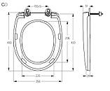 Сидіння для унітазу SoloPlast SP8, кріплення пластик, 358х430 мм, фото 6