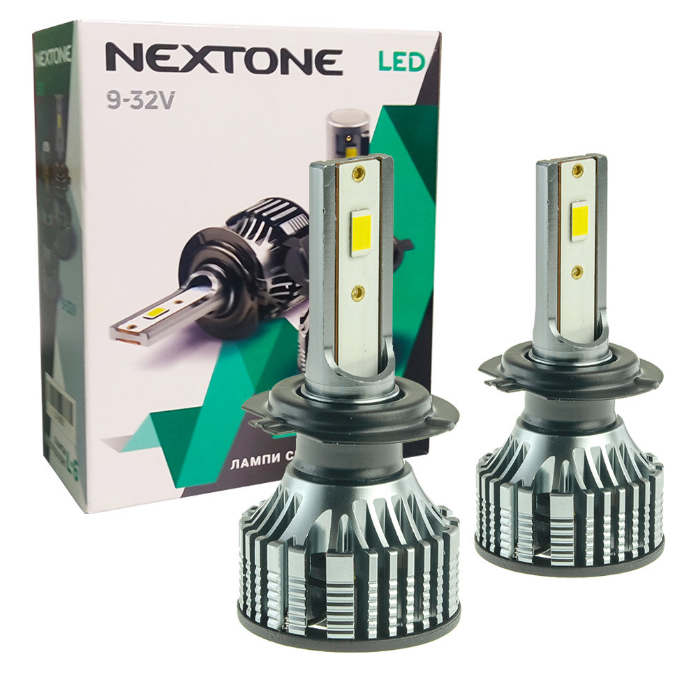 Лампа світлодіодна для фар NEXTONE LED L6 H7 5500K 7000LM 2 шт комплект, фото 1