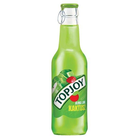 Натуральний напій безалкогольний соковмісний Topjoy зі смаком яблука, лайму та кактуса Топджой 250 мл