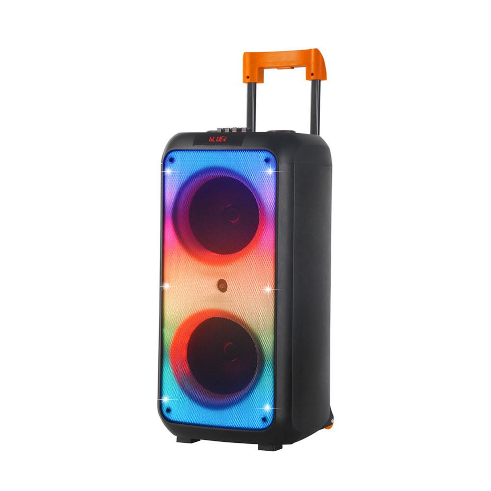 Колонка акумуляторна NDR-1095 з радіомікрофоном (USB/BT/FM/TWS)