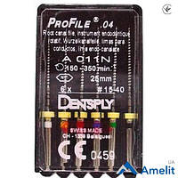 Інструмент машинний ProFile 0.4 кон. в асортименті (Dentsply Maillefer), 6 шт./пак.