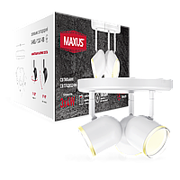Спотовий світильник MAXUS MSL-01R 3x4W 4100 K білий 3-MSL-11241-RW