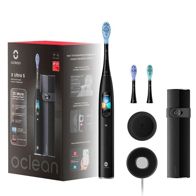 Розумна зубна електрощітка Oclean X Ultra Set (з дисплеєм OLED) чорна 6970810553499