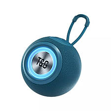 Bluetooth-колонка TG337 з rgb підсвічуванням, speakerphone, радіо, blue, фото 3