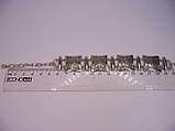 Срібний браслет, регулюється розмір 16-21 см, фото 3