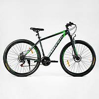 Спортивный велосипед Corso Nitro 29" стальная рама 17" оборудование SunRun 21 скорость, собран на 75%