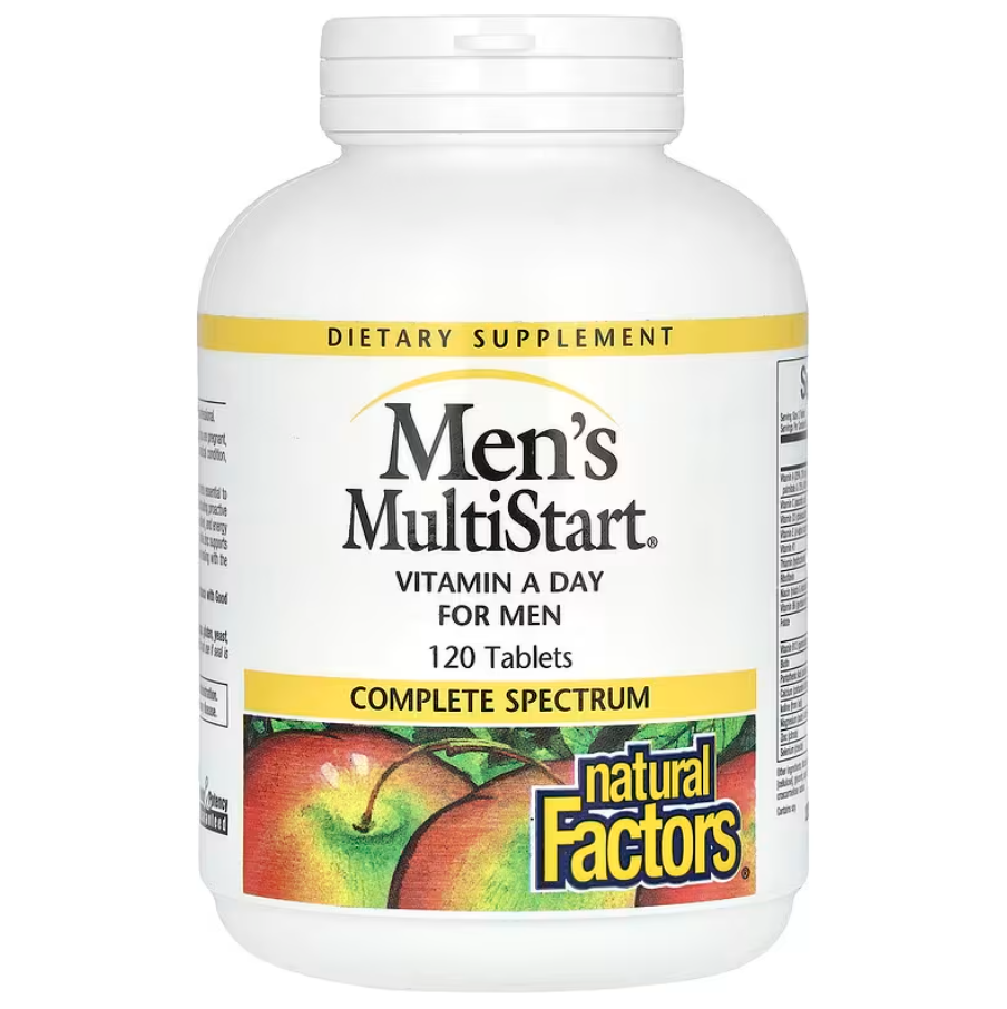 Вітаміни Men's MultiStart Vitamin A Day for Men Natural Factors 120 таблеток
