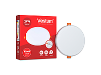 Светильник LED "без рамки" круг Vestum 24W 4100K