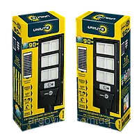 Світлодіодний вуличний світильник на сонячній батареї UNILITE 90W 6500K, 2700lm V-117919