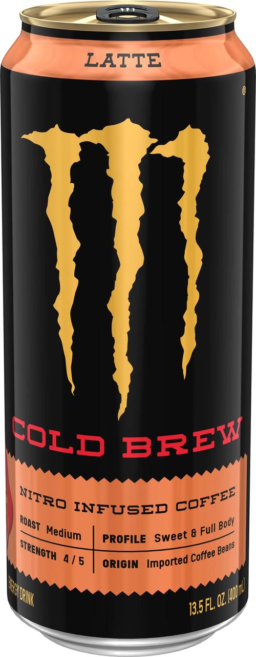 Енергетик з кавою Monster Energy Java Nitro Cold Brew Latte, 400 мл