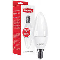 Лампа світлодіодна MAXUS 1-LED-733 C37 7W 3000 K 220V E14