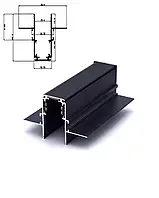 Шинопровод магнитный скрытого монтажа для трековых систем 200 см Черный (6502_2)