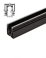 Шинопровод магнитный трековый для натяжного потолка/гипсокартона с демпфером 300 см Черный (7686_3)