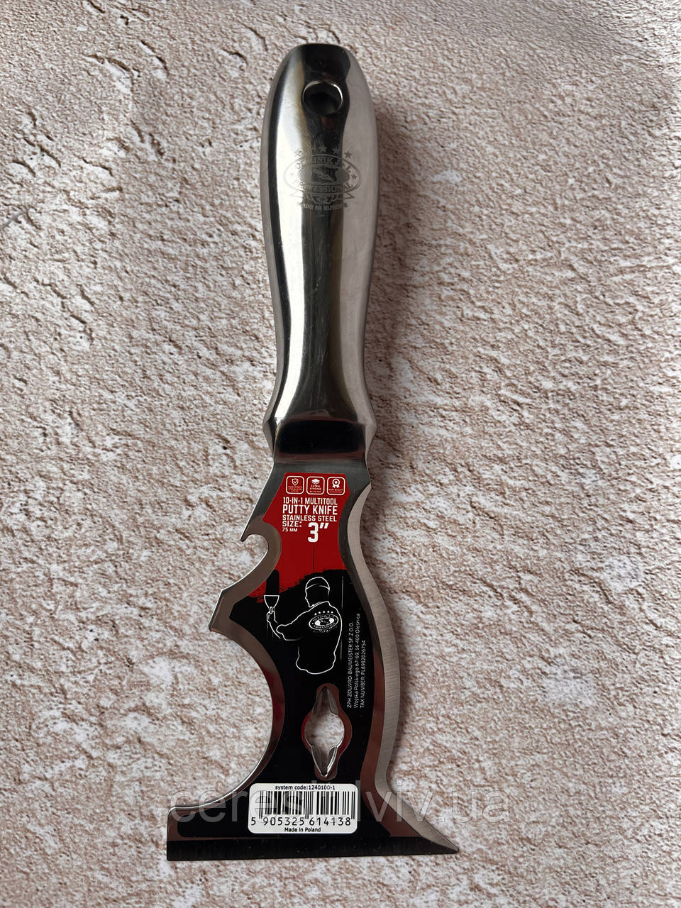 Інструмент багатофункціональний з нержавіючої сталі "Multitool 10 в1"цільно-металевий OLEJNIK 75 мм.