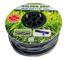 Крапельна стрічка 8 mil крок 20 см бухта 500 метрів емітерна GOLDEN DRIP, фото 3