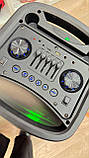 Колонка поративна акумуляторна GY-1022 з радіомікрофоном (USB/BT/FM/TWS), фото 4