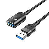 Кабель Hoco USB male для USB femme charging data sync extension cable U107 |1.2M, OTG USB3.0, 3A| 5 Gbps, фото 2