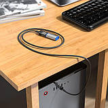Кабель Hoco USB male для USB femme charging data sync extension cable U107 |1.2M, OTG USB3.0, 3A| 5 Gbps, фото 4