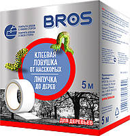 Клейка стрічка BROS для уловлювання шкідників декоративних і фруктових дерев - 5m