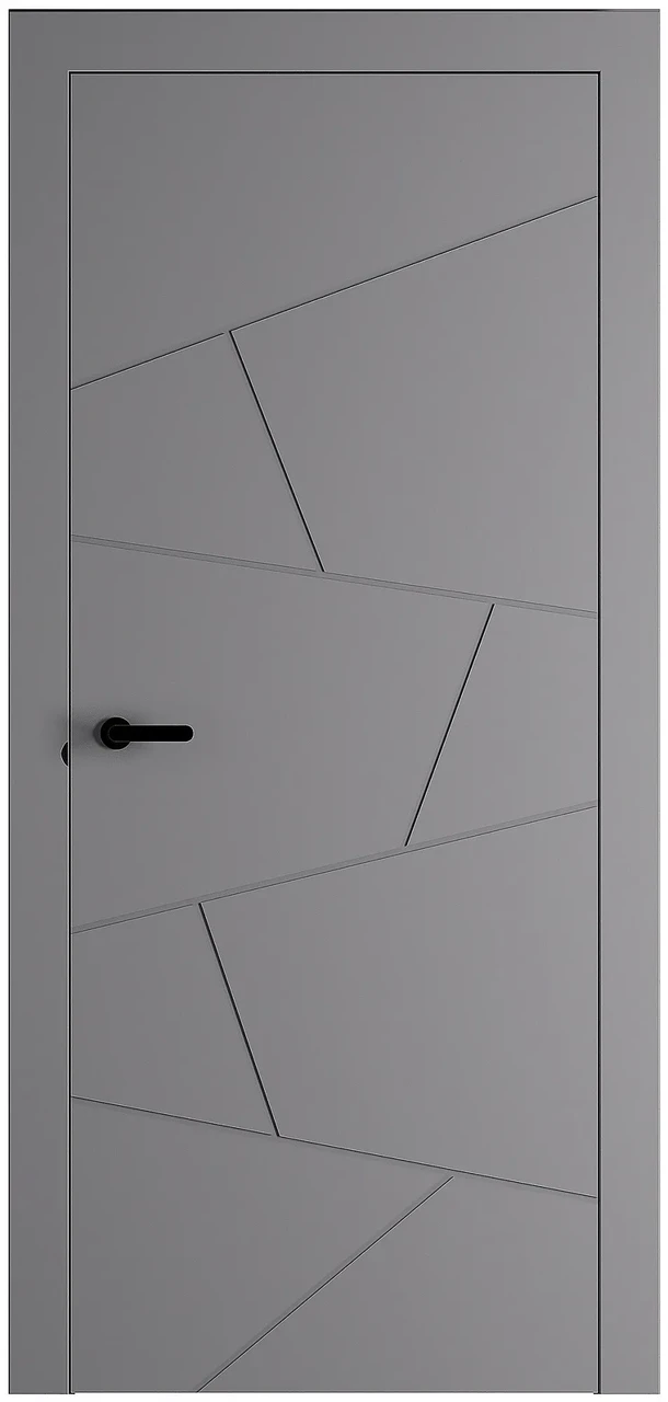 Міжкімнатні двері модель 714 Сіра емаль RAL 7037, фото 1