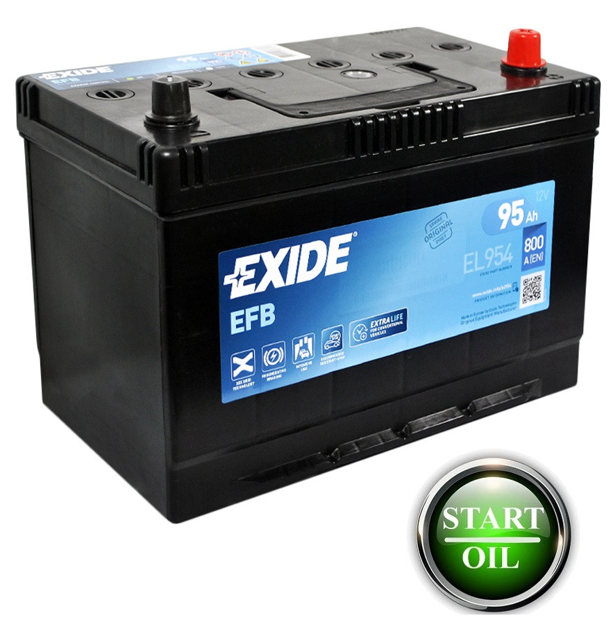 Акумулятор EXIDE EFB Asia 95Аh 800A R+ Start/Stop EL954