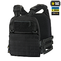 M-TAC плитоноска CUIRASS QRS BLACK. Тактическая плитоноска м-так, с быстрым сбросом (Черная)