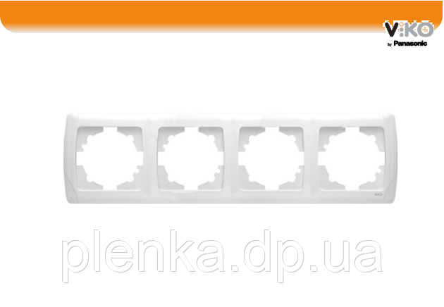 Рамка 4-тя горизонтальна біла ViKO Carmen