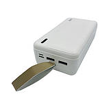 Мінімалістичний зовнішній акумулятор Power Bank (Повір банк) Inkax PB-03A 30000 mAh з розумним захистом, фото 4