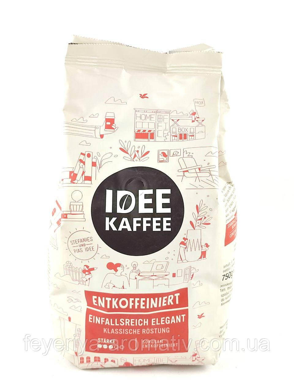 Кава в зернах без кофеїну IDEE Entkoffeiner 750 г Німеччина, фото 1
