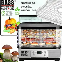 Сушарка для овочів та фруктів 300 Вт, з регульованими лотками Bass Polska BH 10603