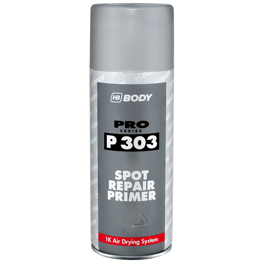 Акриловий ґрунт-наповнювач спрей сірий Body P303 Spot Repair Primer Spray Grey 400мл