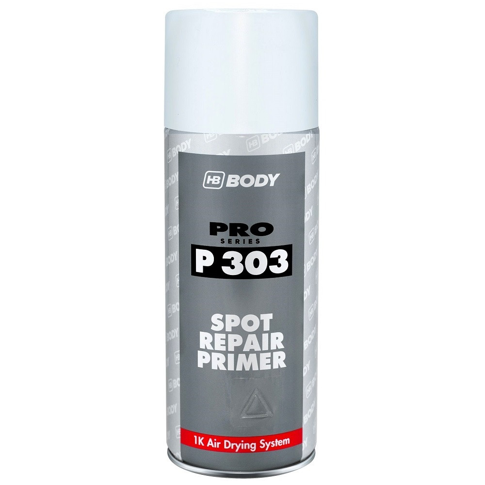 Акриловий ґрунт-наповнювач спрей білий Body P303 Spot Repair Primer Spray White 400мл