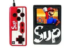 🔥Ігрова приставка Sup Game Box з джойстиком, Портативна ретро консоль Чорна