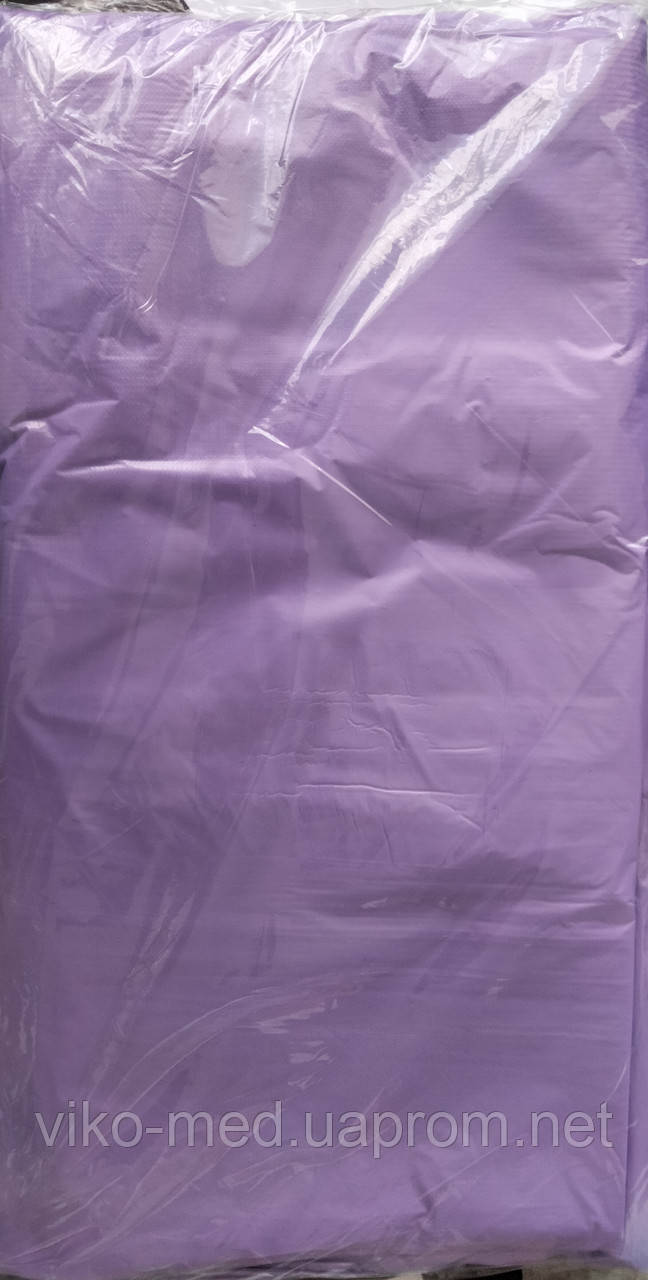Фартух медичний пл. 10 г.текстур., фіолетовий, р. 80*125 см