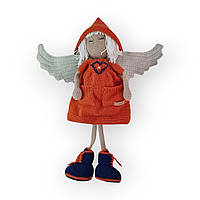 Вязаная кукла Ангел оранжевая 50 см (01_I0933021264)