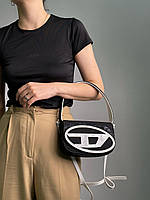 Жіноча сумка DIESEL 1DR Denim Iconic Shoulder Bag Black/White