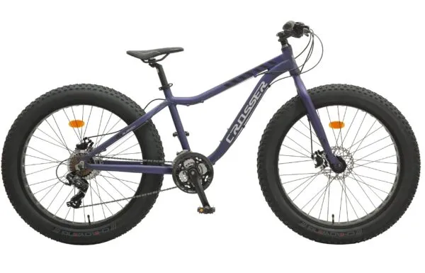 Велосипед гірський Crosser Fat Bike 26" рама 16" Фіолетовий