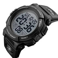 Часы наручные мужские SKMEI 1258BK, брендовые мужские часы, водостойкие тактические часы. Цвет: черный ТОП