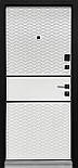 Вхідні двері модель П-3К-187 Антрацит / Білий матовий, фото 3