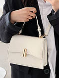 Жіноча сумка 6117 крос-боді біла, фото 7