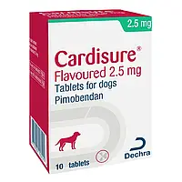 Кардішур 2,5 мг, для лікування серцевої недостатності у собак, 10 таблеток