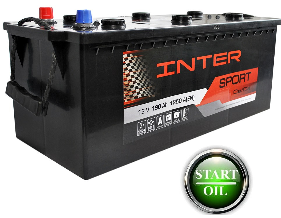 АКБ INTER Sport 190ah 1250A L+