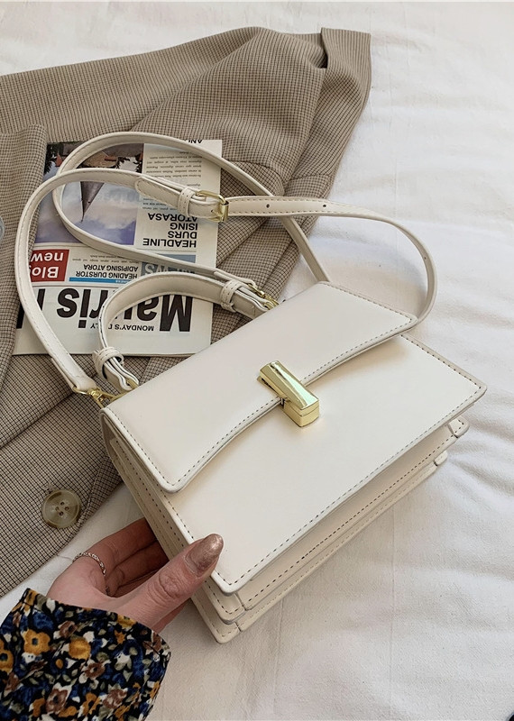 Жіноча сумка 6117 крос-боді біла, фото 1