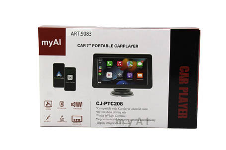 Портативний екран 7-дюймовий з Carplay CJ-PTC 208, фото 3