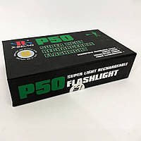 Ручной мощный аккумуляторный фонарь Bailong BL-P08-P50, мощный ручной фонарик, ручной фонарик led ТОП